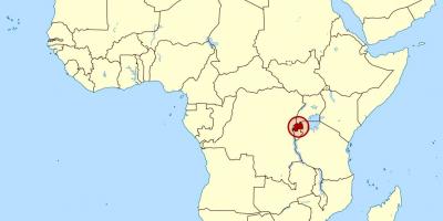 Térkép Ruanda afrika